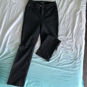 High-Rise Straight-Leg Jeans